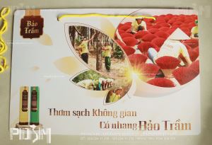 Hanging formex quảng cáo treo trần siêu thị hương Bảo Trầm
