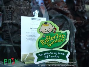 Wobbler thân nhựa quảng cáo Rafferty's Garden