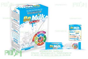 Thiết kế lon sữa - bao bì hộp sữa Be Milk