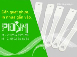 Bán cán quạt nhựa cầm tay quảng cáo
