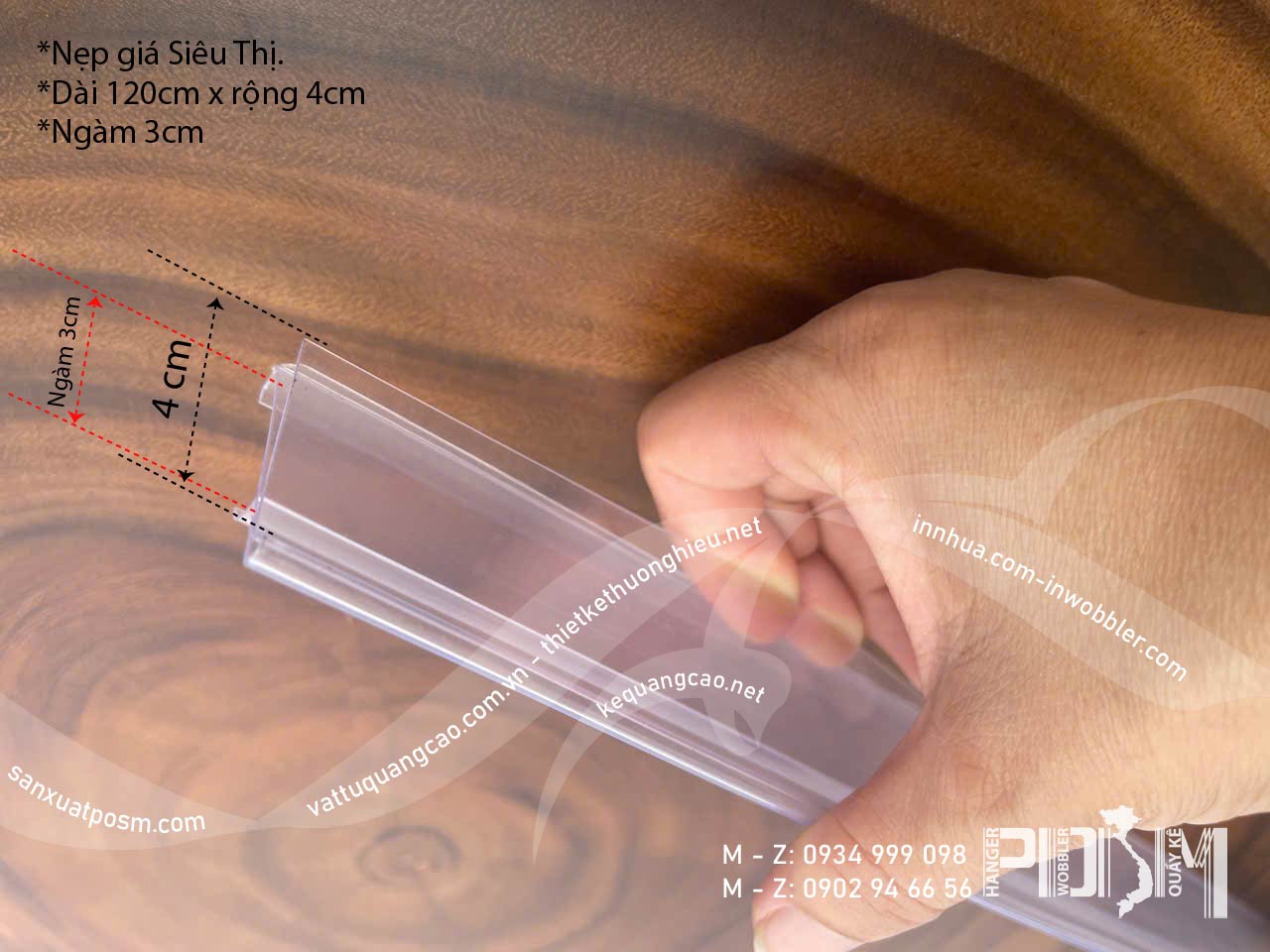 nẹp giá siêu thị