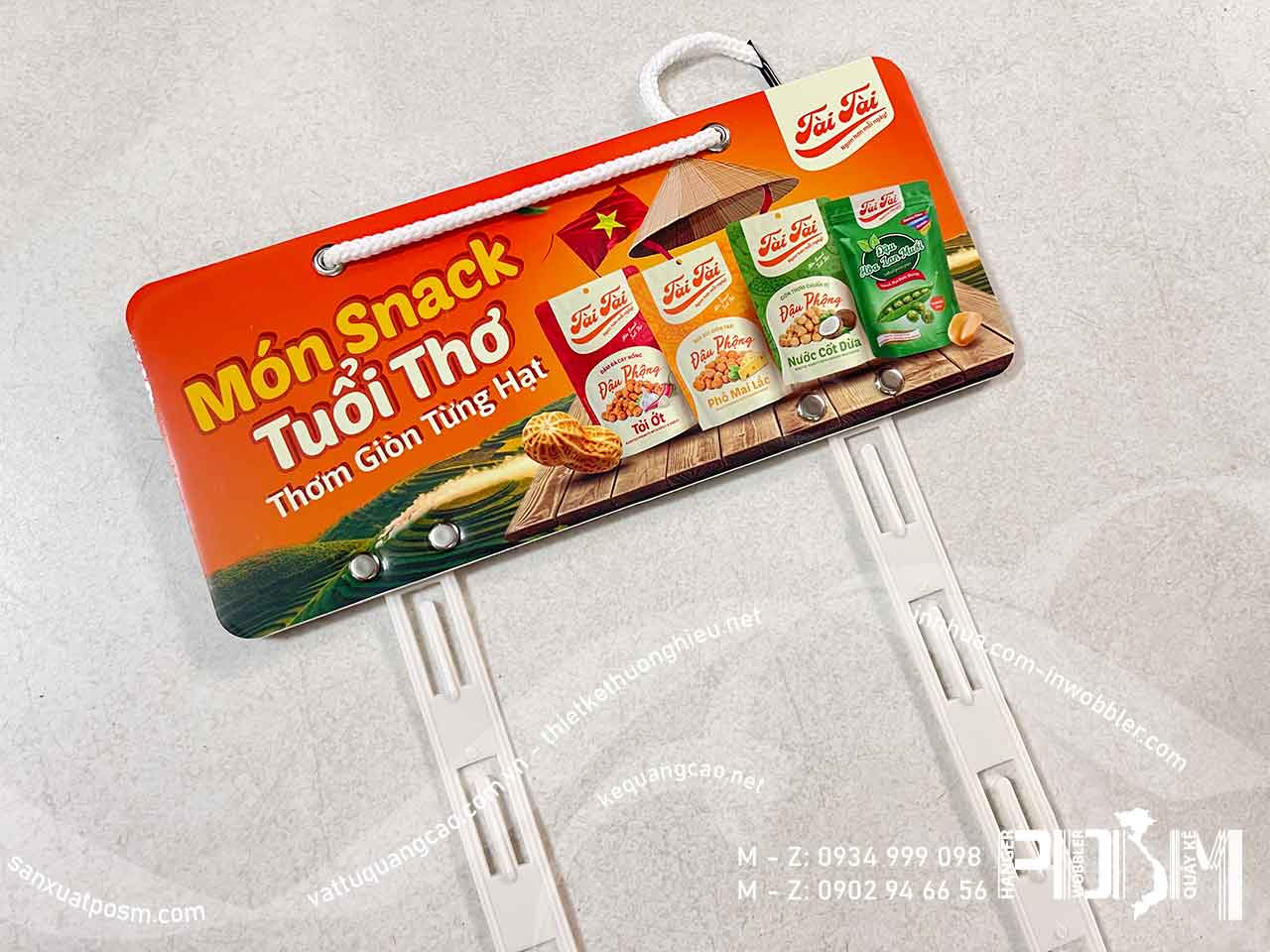 Hanger POSM treo snack Sanchi bán hàng ngay tại cửa hàng