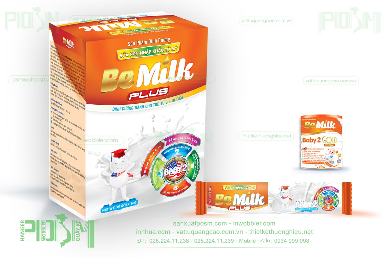 thiết kế bao bì hộp sữa